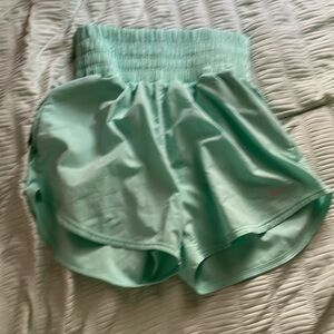 Nike teal active wear shorts